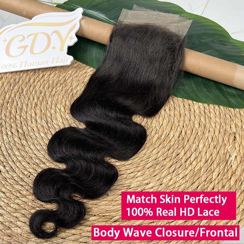 

Body Wave 100% Real HD Lace Closure Frontal Ultra Thin HD Lace 2x6 4x4 5x5 Invisible Melt Skin Lace 13x6 13x4 HD Lace Raw Hair