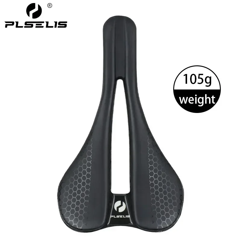 

PLSELIS bicycle saddle 105g ultra light carbon fiber 240x140mm mountain bike gravel road bike seat bike accessories