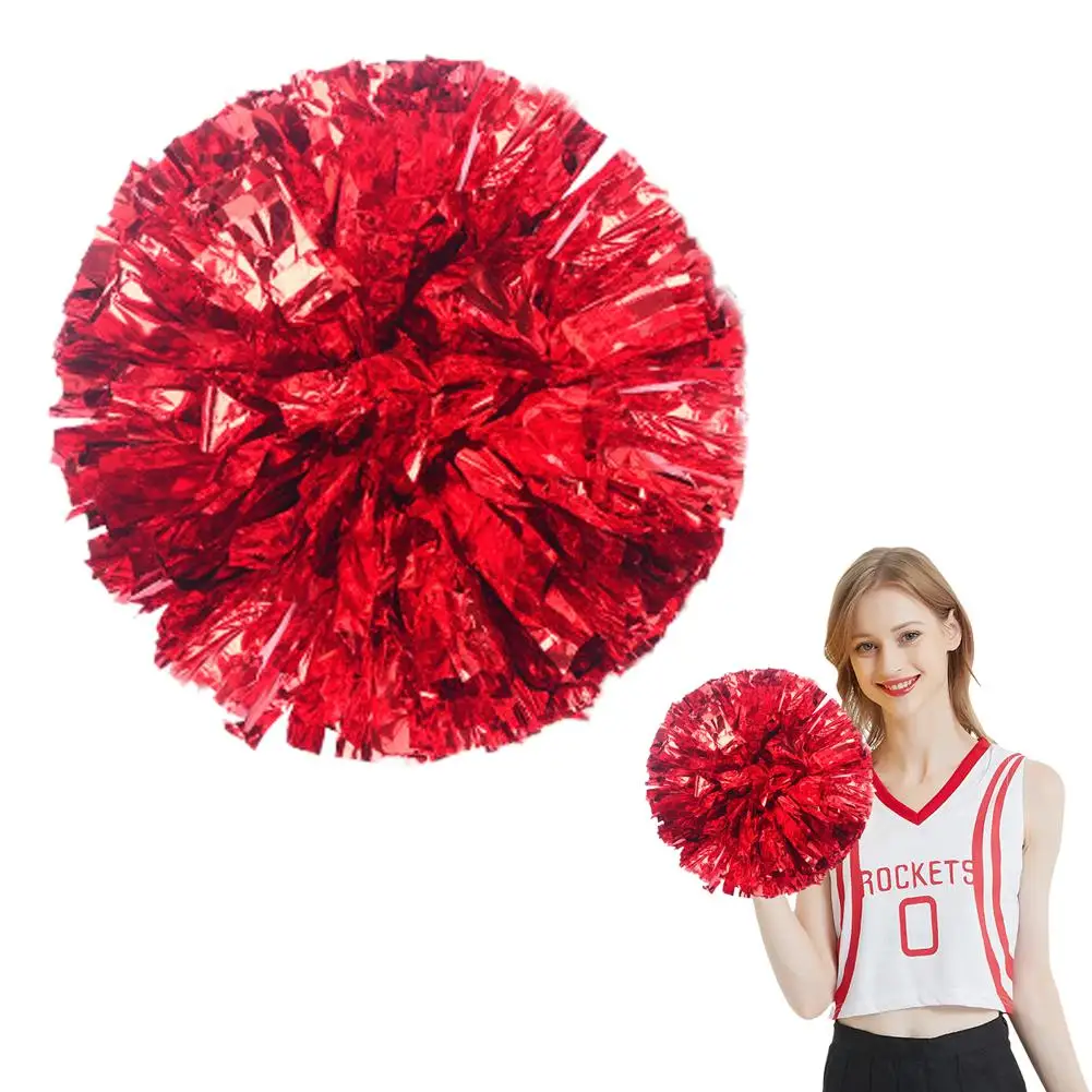 

Профессиональные помпоны для чирлидинга из ПП, пушистые, с нескользящей ручкой, для сценических выступлений, доступны индивидуальные цвета