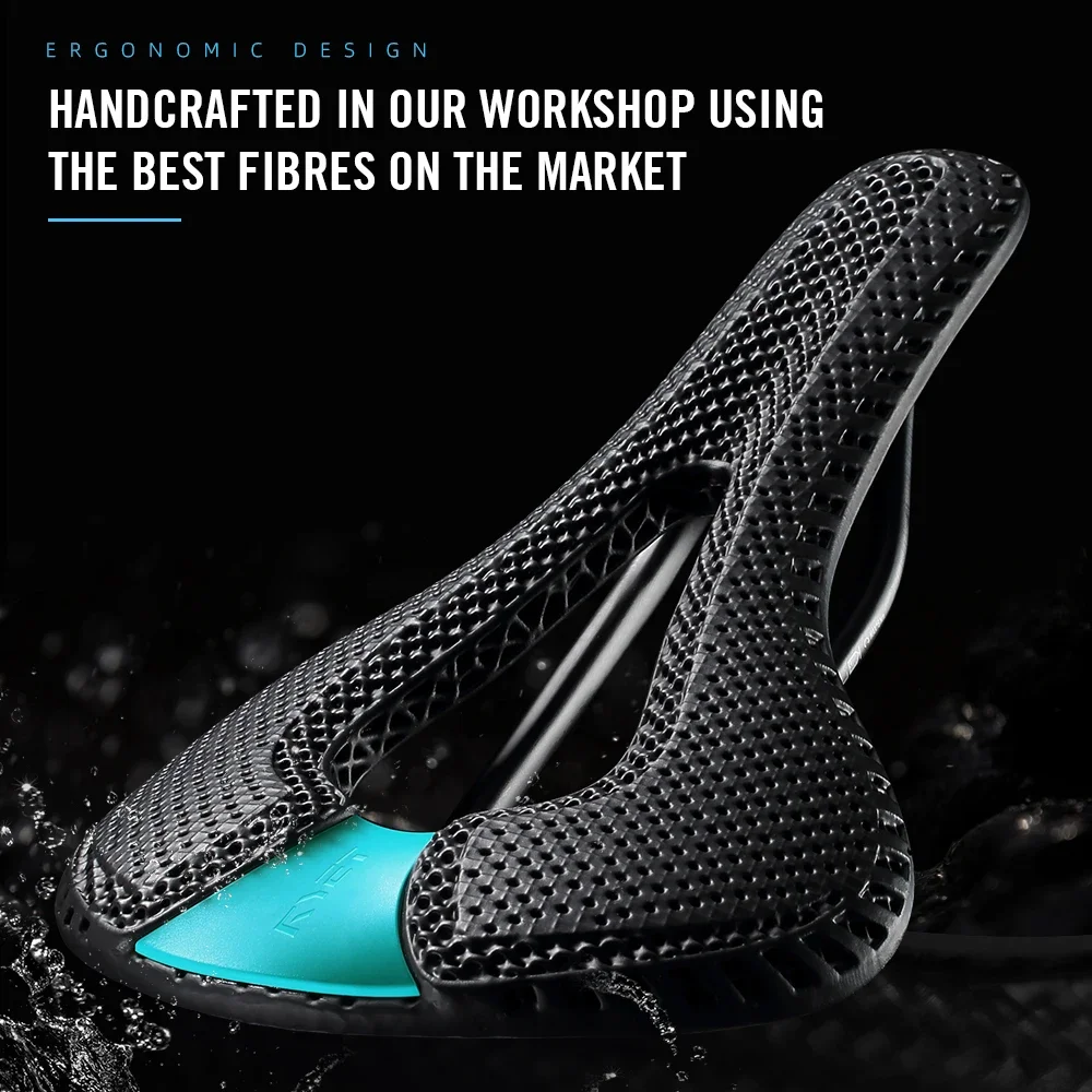 2025 RYET ثلاثية الأبعاد مطبوعة الكربون دراجة السرج 168 جرام 7x9 مللي متر الكربون القضبان 143/150 مللي متر عرض ل الجبلية الحصى والطريق سباق مقعد دراجة