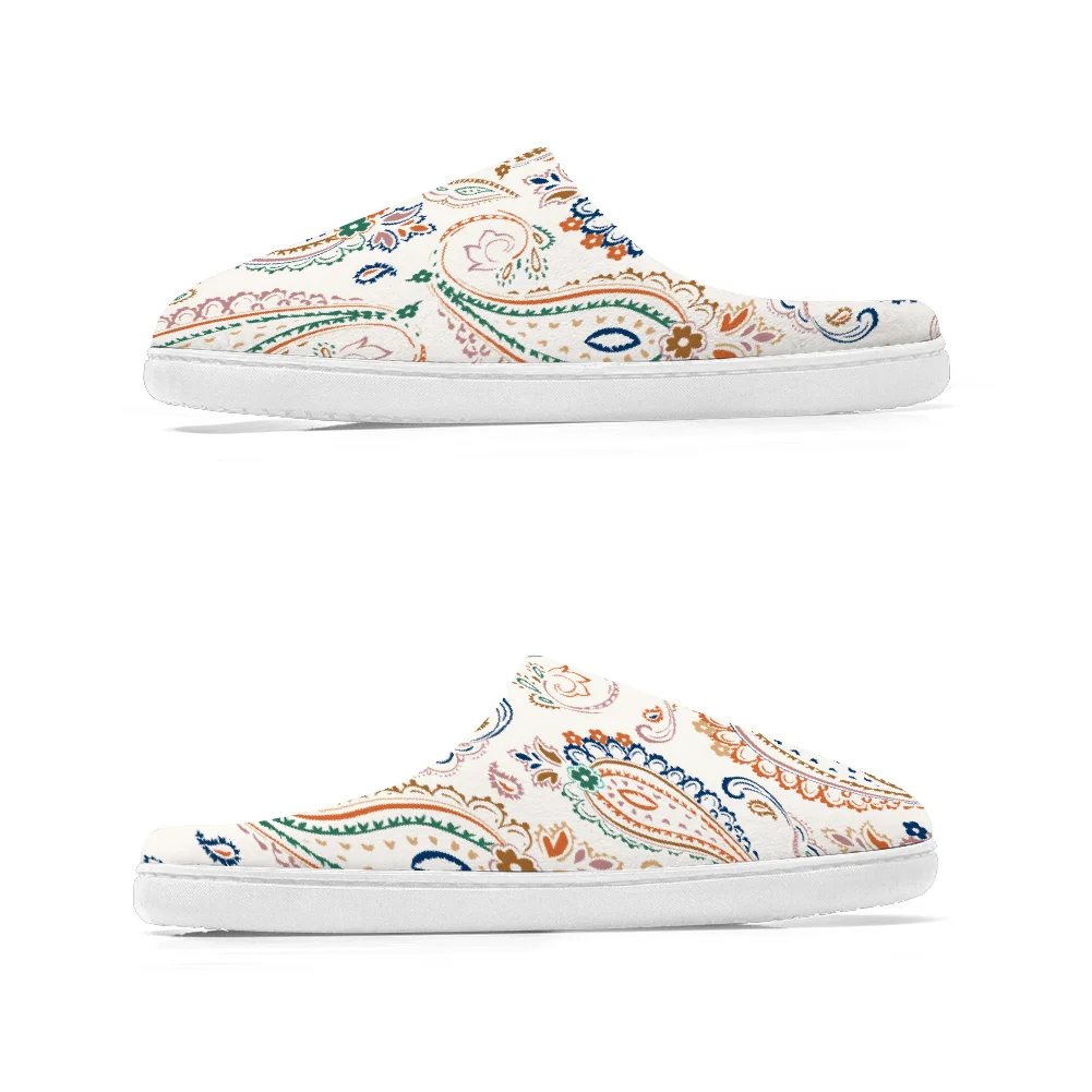 خطوط مرسومة يدويًا تحافظ على المبتسم في المنزل، شباشب قطنية عالية الجودة من القطيفة كاجوال، أحذية دافئة، شبشب حراري