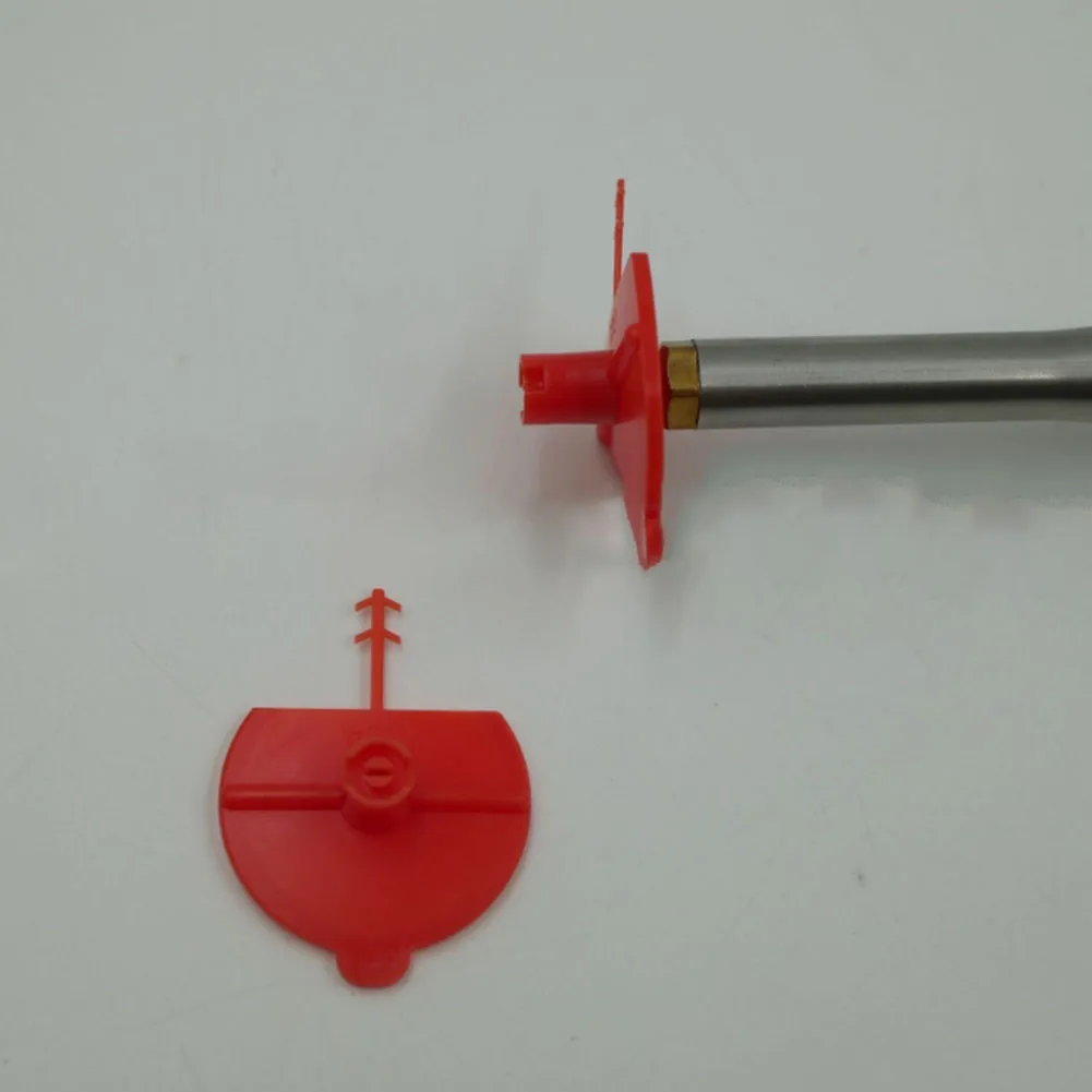Reusable Red Plastic Nozzles for Flat Fan Spray Foam Systems Designed for Efficient Insulation Coverage Minimal Cleanup