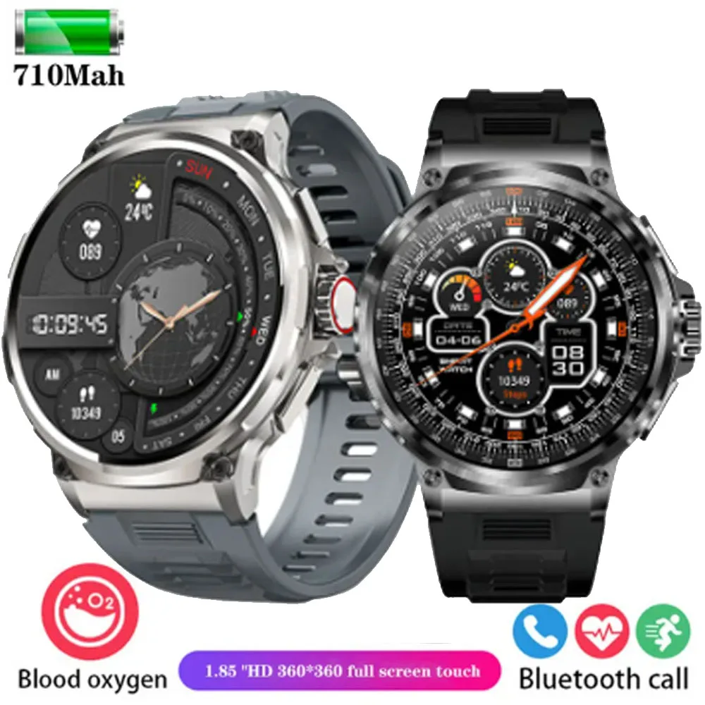 for Samsung Galaxy A7 Tecno Camon 20 Pro 5G Honor 8C Smartwatch 2024 GPS Tracker Fitness Bracelet Wireless Charging Wristwatch