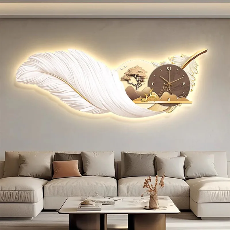 

Accent Nordic Wall Clocks Luxury Living Room Designer Modern Long Minimalist Clock Wall Salon Reloj De Pared Trendy Furniture