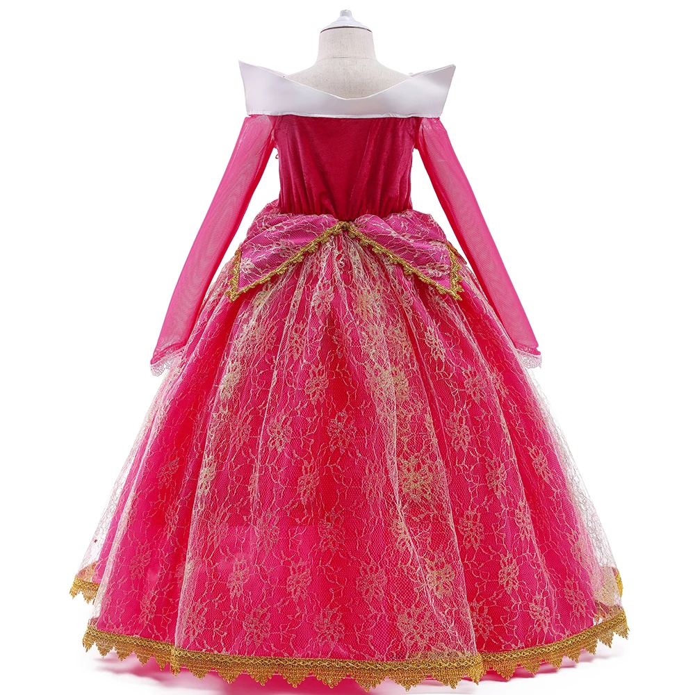 Beauty Sleeping Princess Cosplay Girls Dress Carnival Christmas Halloween Costumes Birthday Party Dresses Girl Wedding Prom Gown