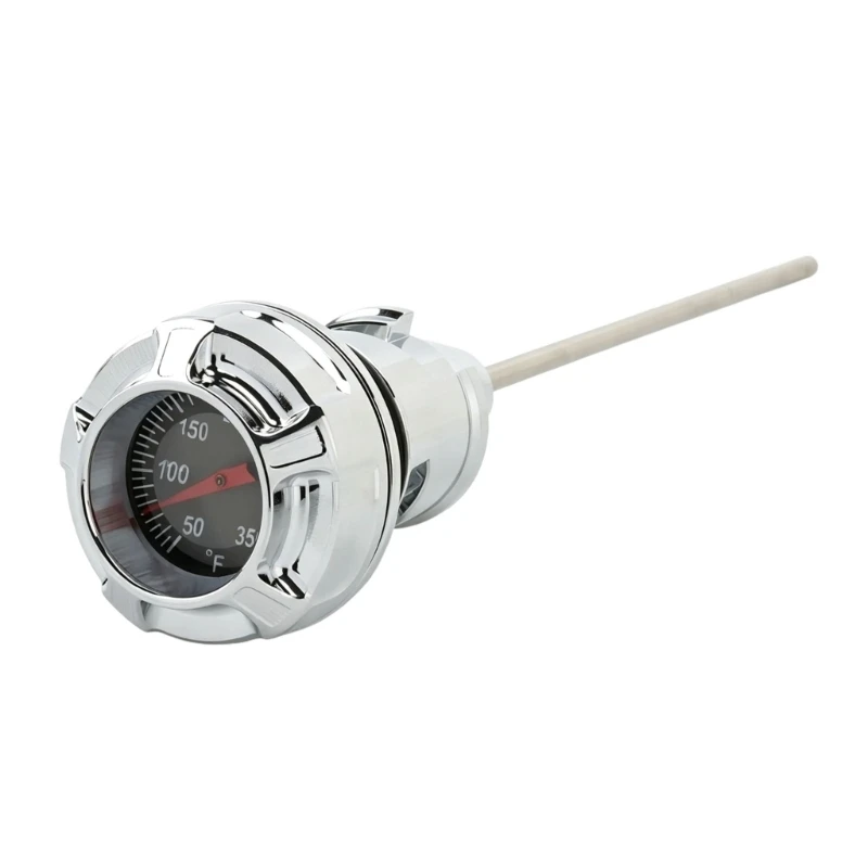 D8KE Analog Motorcycle Oil Reader Dipstick with Threaded Aluminum Cap for FXBR FXLR 2018-2023 Routine Oil Monitoring and Service