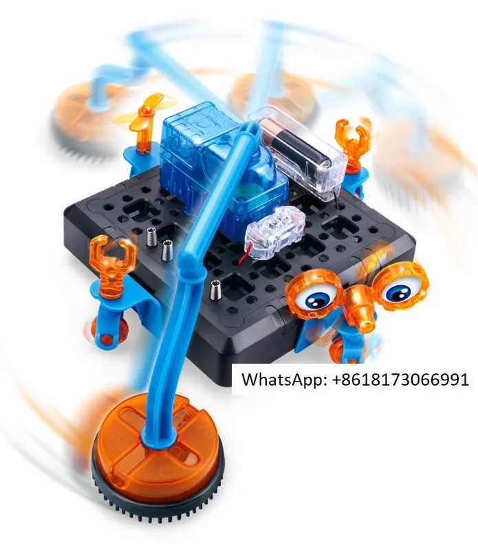 Connex Children's Science Experiment Technology Primary Production Student Puzzle Toy Cleaning Robot Car