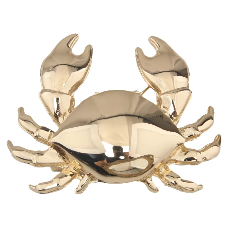 تصميم نادراً، بروش سرطان البحر المعدني المبالغ فيه للنساء. مناسبة للارتداء اليومي. #4