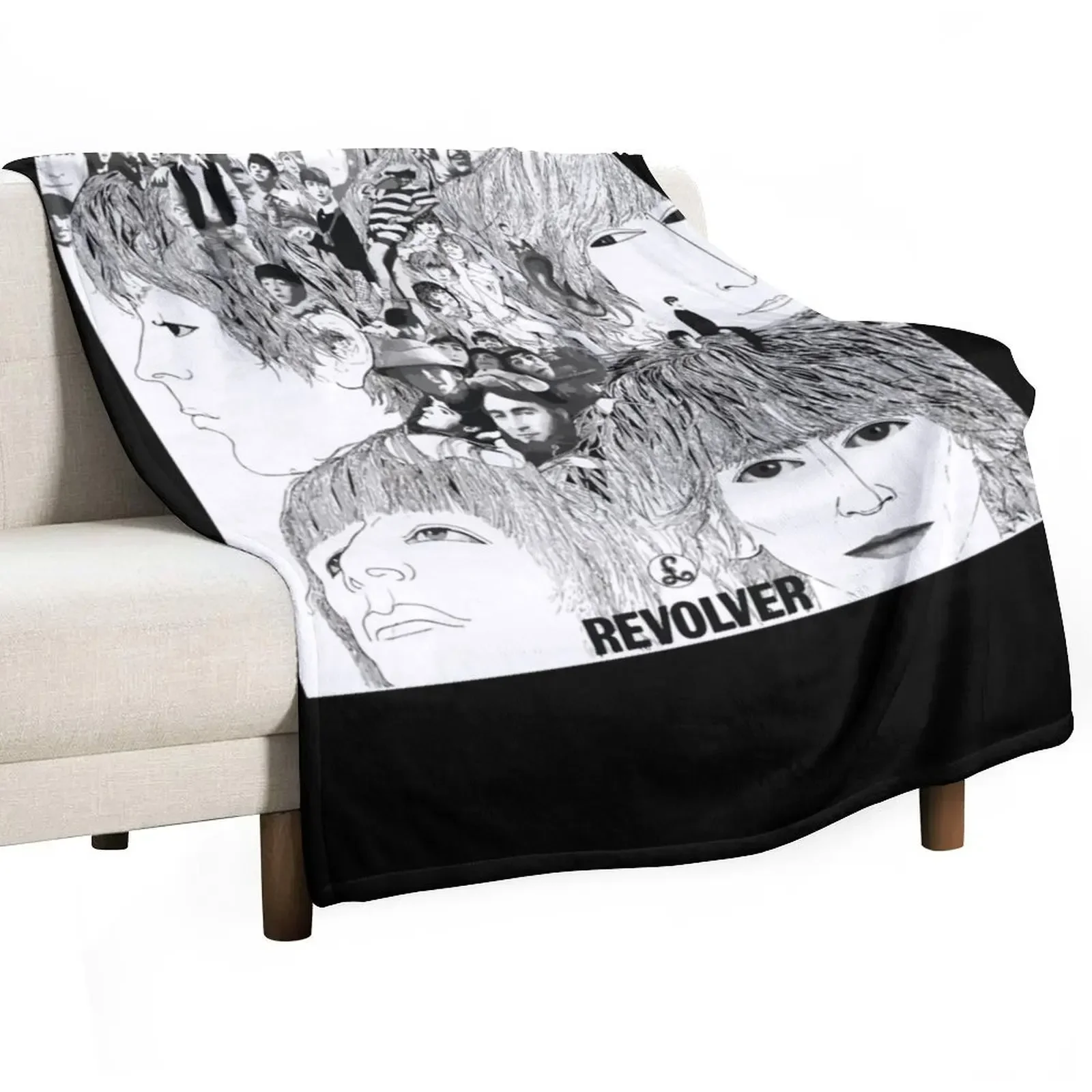 

Revolver Album Cover Classic Throw Blanket wednesday Nap halloween Blankets