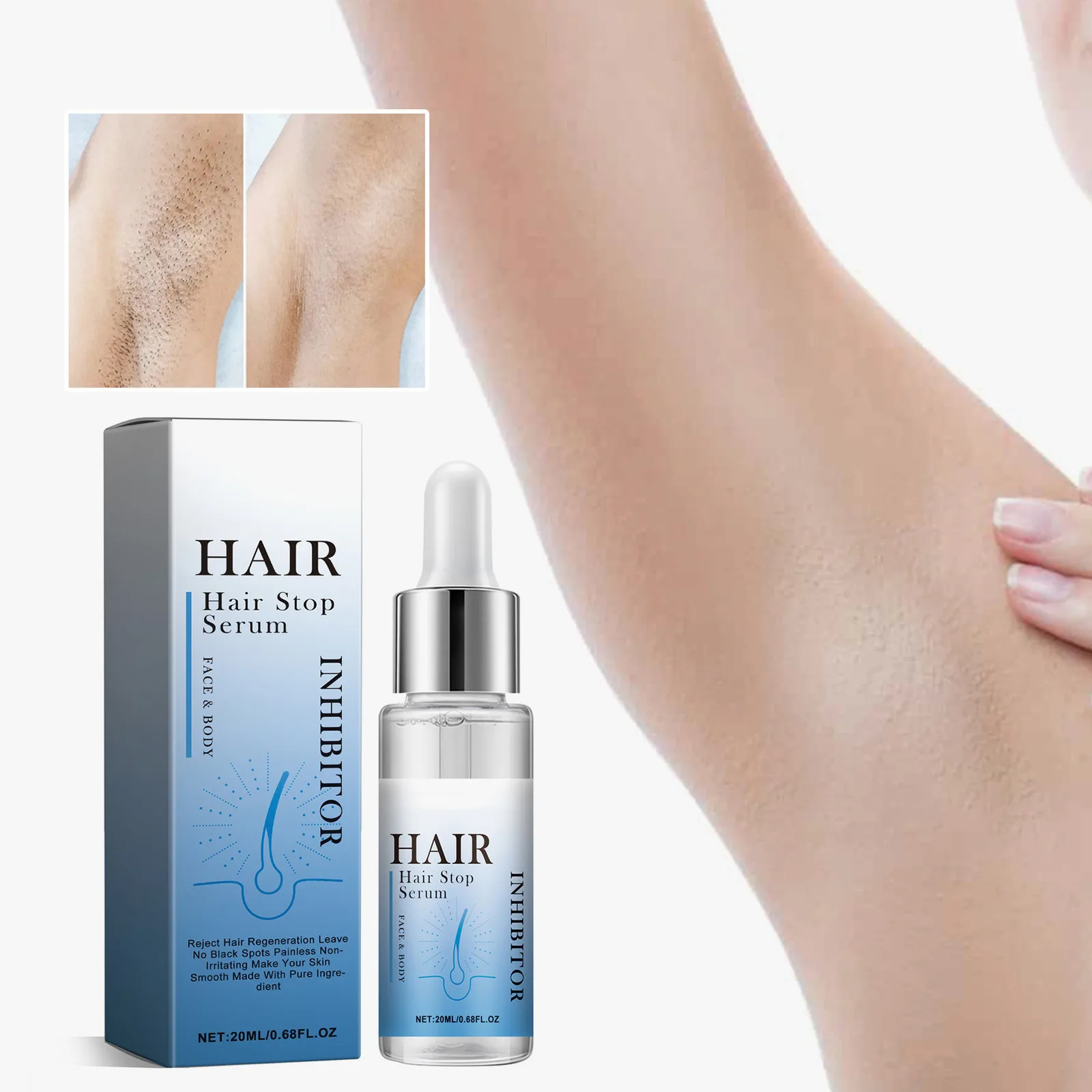 Hair Removal, Remover Stops Hair Hair Removal And Ease Moisturizer 20ml