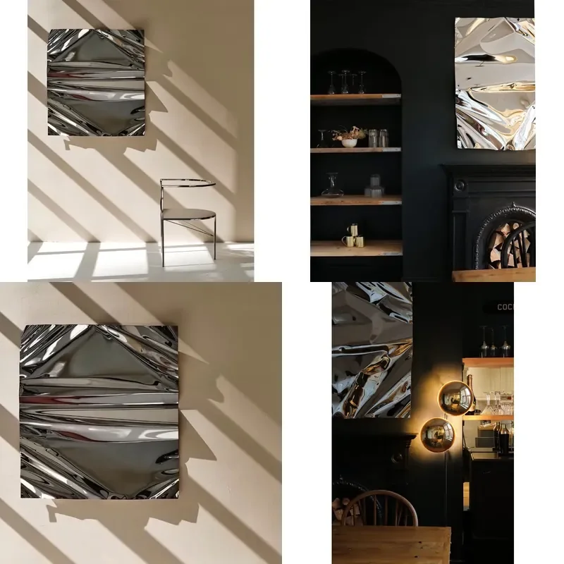 Large Modern Indoor Garden Decorative Metal Crafts Art Metal Wall Decoration Trim