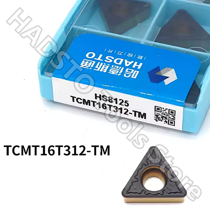 

10pcs TCMT16T312-TM HS8125 TCMT16T312-TM TCMT16T312 HADSTO CNC carbide inserts Turning inserts For Steel P15-P30