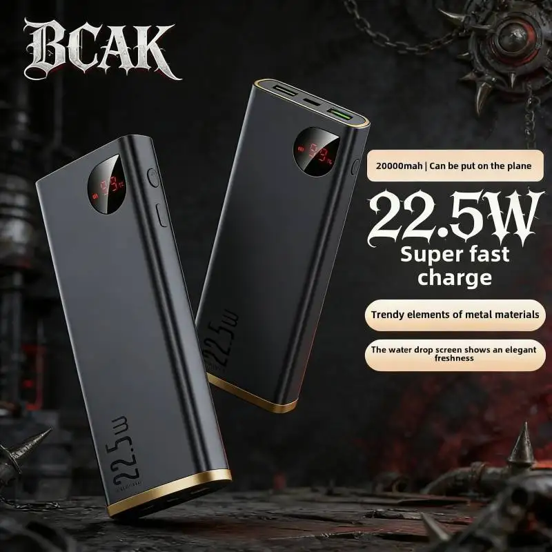 

Внешний аккумулятор BCAK 10000/20000 мАч, 22.5 Вт, с быстрой зарядкой PD, портативное зарядное устройство для телефона, для путешествий