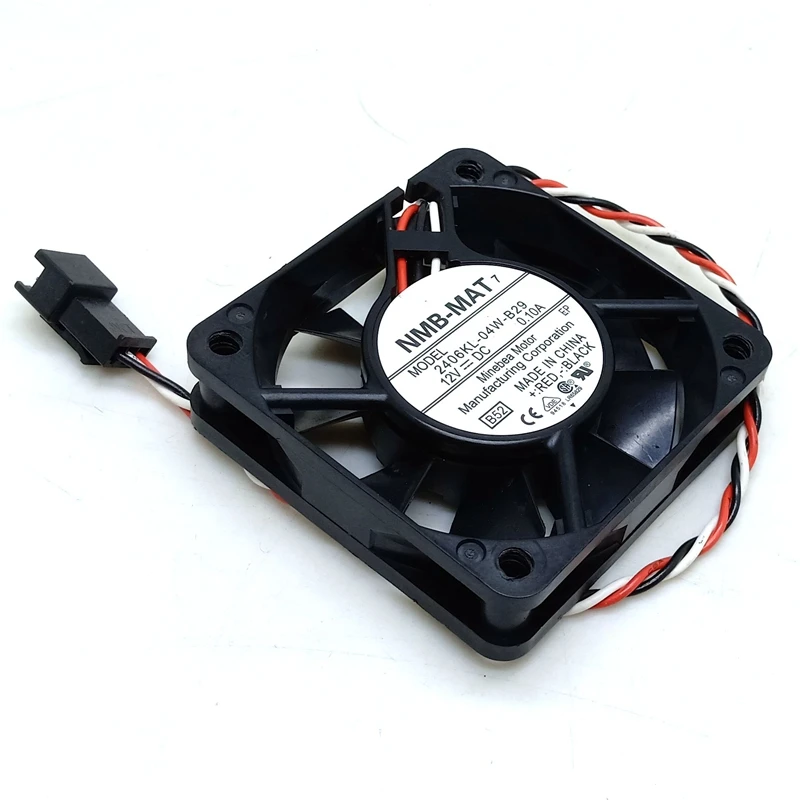 

60mm 6015 6cm Chassis Case Fan 2406kl-04w-b29 12V Dual Ball Bearing 3300RPM 12.9CFM Projector Cooling Equipment Cooler