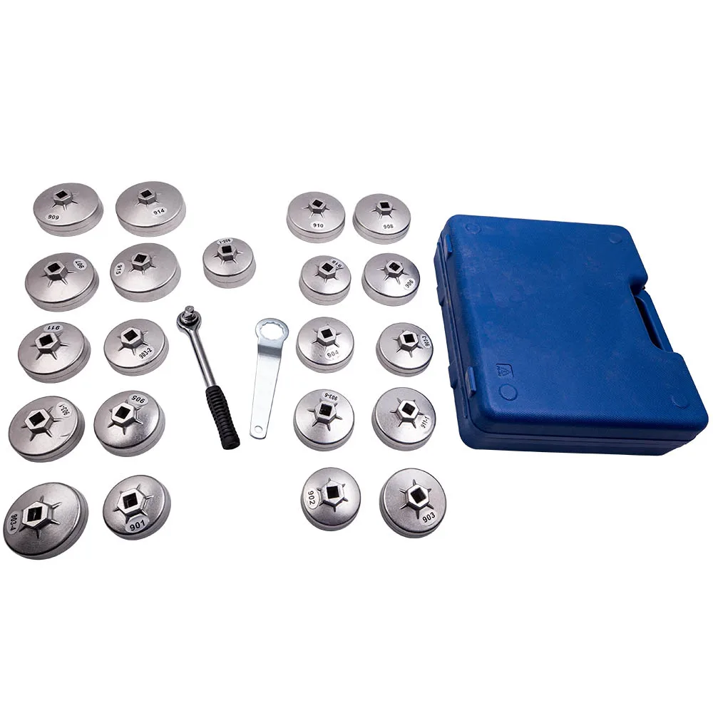 9034 23pcs  Oil Filter Wrench Set Aluminum Alloy Cup Type Kit Drive Cap Removal Tool Set  for Lexus