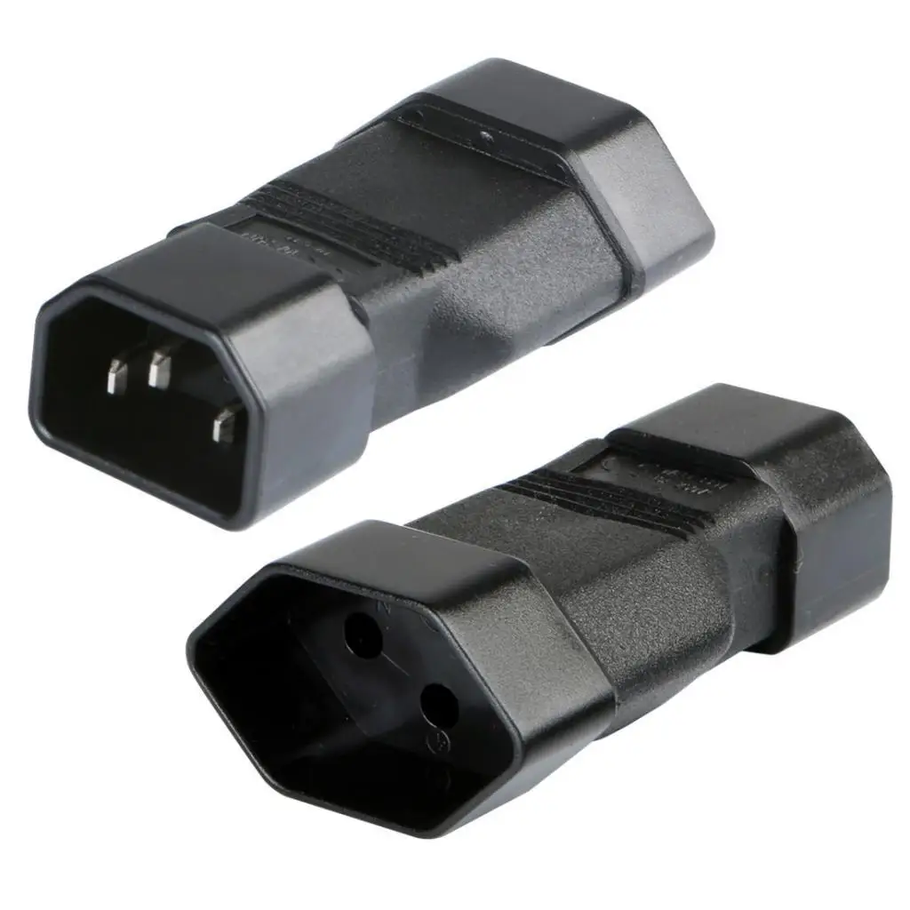 Durable IEC 320-C14 Male to Switzerland female Power Converter adapter