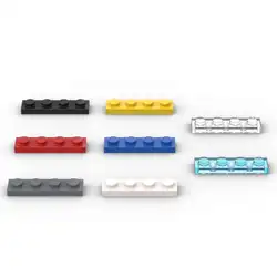 MOC 10PCS 3710 Plate 1x4 Building Blocks Kit High-Tech Board Light Panel Bricks Particle Idea Toys Children Birthday Kid Gifts