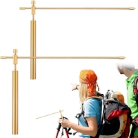 WFF Dowsing Rods Copper 1 Pair Smooth Rotation Divining Rods Solid Copper Rods Dowsing Rods Spiritual With Instructions