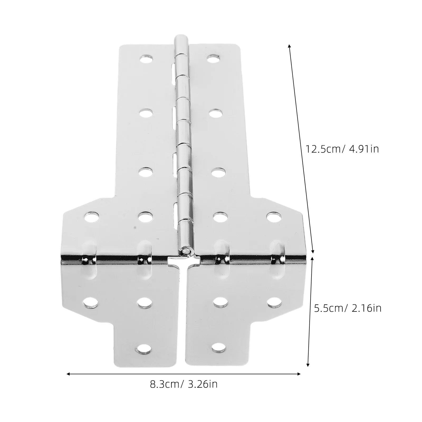 2Pcs Flight Case Hinge Corner Bracket L-Shape Steel Hinged Corner Protector for Server Racks Lighting Speaker - view 3