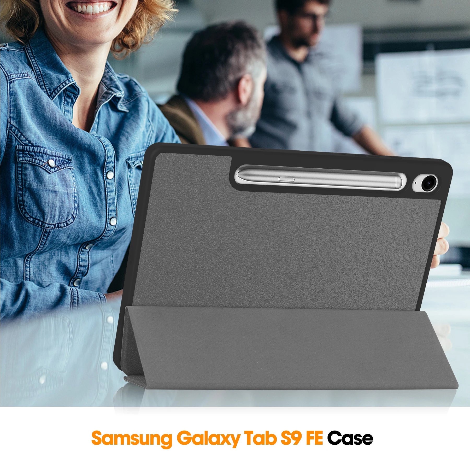 Tablets Case For Samsung Galaxy Tab S10 Lite SM-X400 SM-X406B 10.9 inch 2025 Three Fold TPU Pen Slot Cover