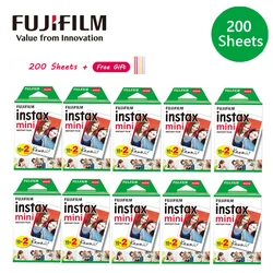 10 - 200 Sheets Fujifilm 3 Inch white Edge Films for Instax Mini12 11 7+ 9 40 90 70 Instant Camera Link Liplay Fuji Instant Film