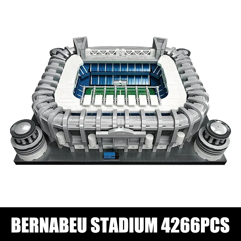 Schimmel Koning 22026 Voetbalveld Santiago De Bernabeu Stadion Model Bouwstenen Beroemde Architectuur Bricks Speelgoed Kinderen Geschenken