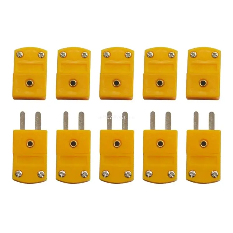 

10pcs/set K-Type Male Female Mini Connectors Plug Thermocouple Miniature Socket Temperature Sensors Wire Connector