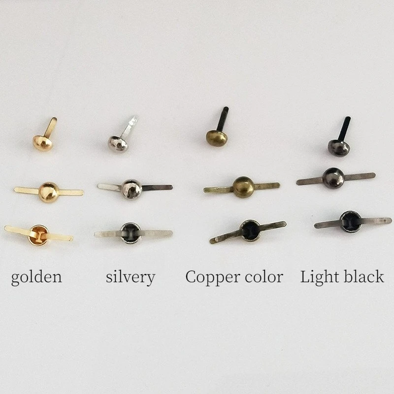 10mm to 22mm Two-legged Feet Pierced Rivet Stud Spike Spot Nail for Leather Craft Bag Handbag Bottom Protect DIY Hand Work