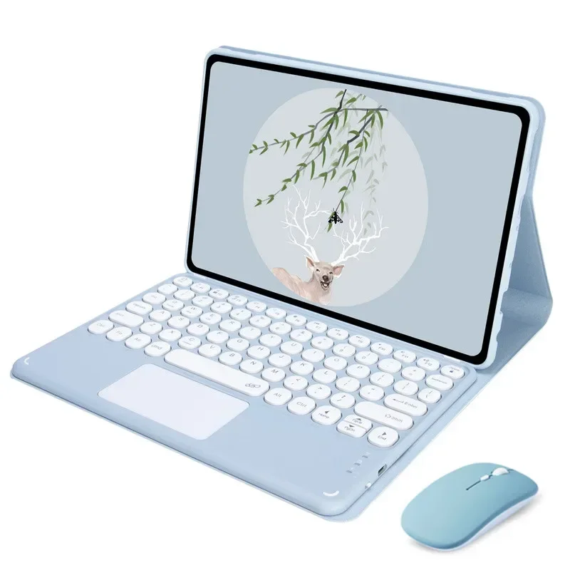 

Чехол-клавиатура с тачпадом для Redmi Pad SE 8.7 4G 2024, магнитная беспроводная клавиатура для планшетов, чехол-клавиатура для Redmi Pad SE 8.7 дюймов