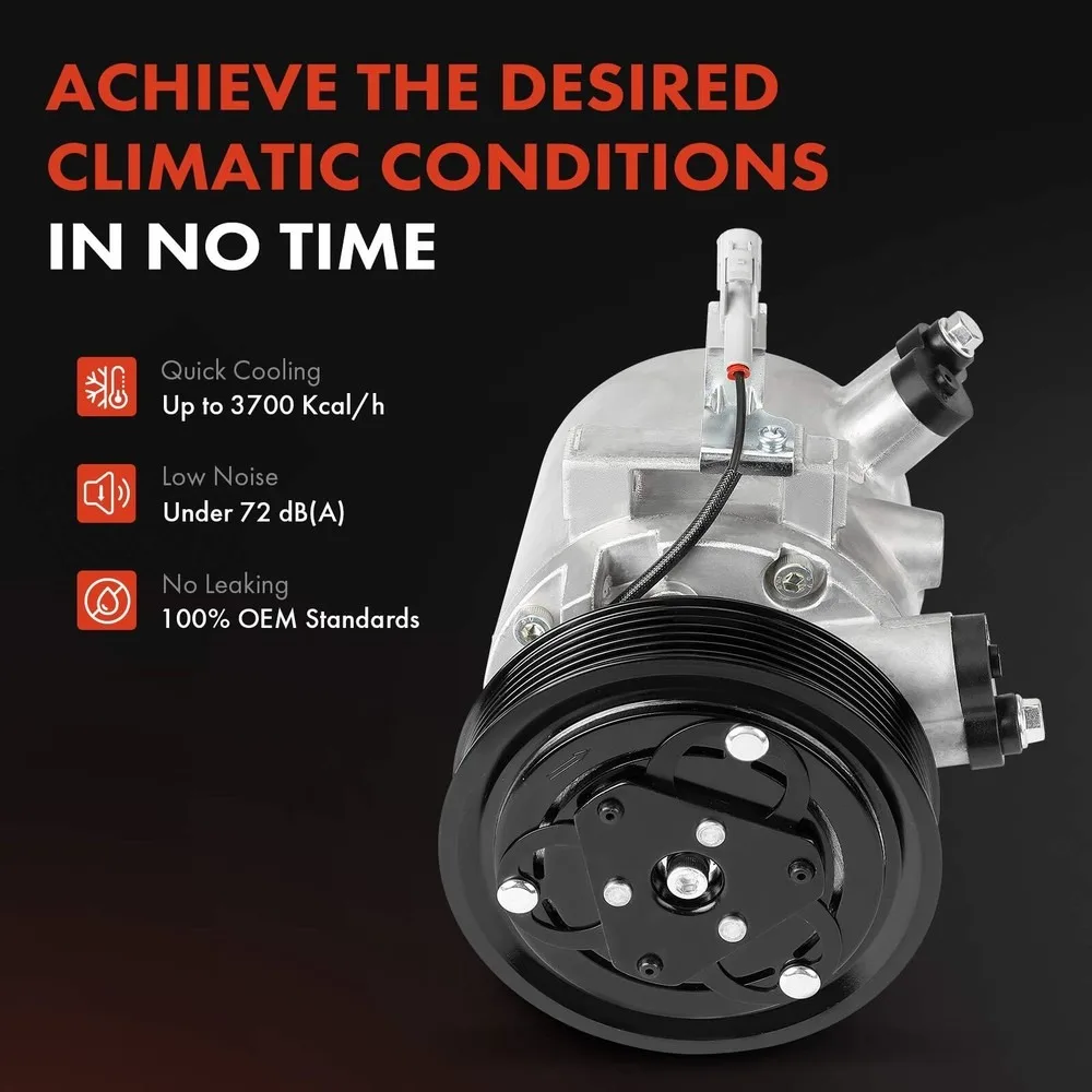 

Air Conditioning Compressor Compatible with Mitsubishi Mirage 2014-2015 For 57800 58800 7813A524 7813A983