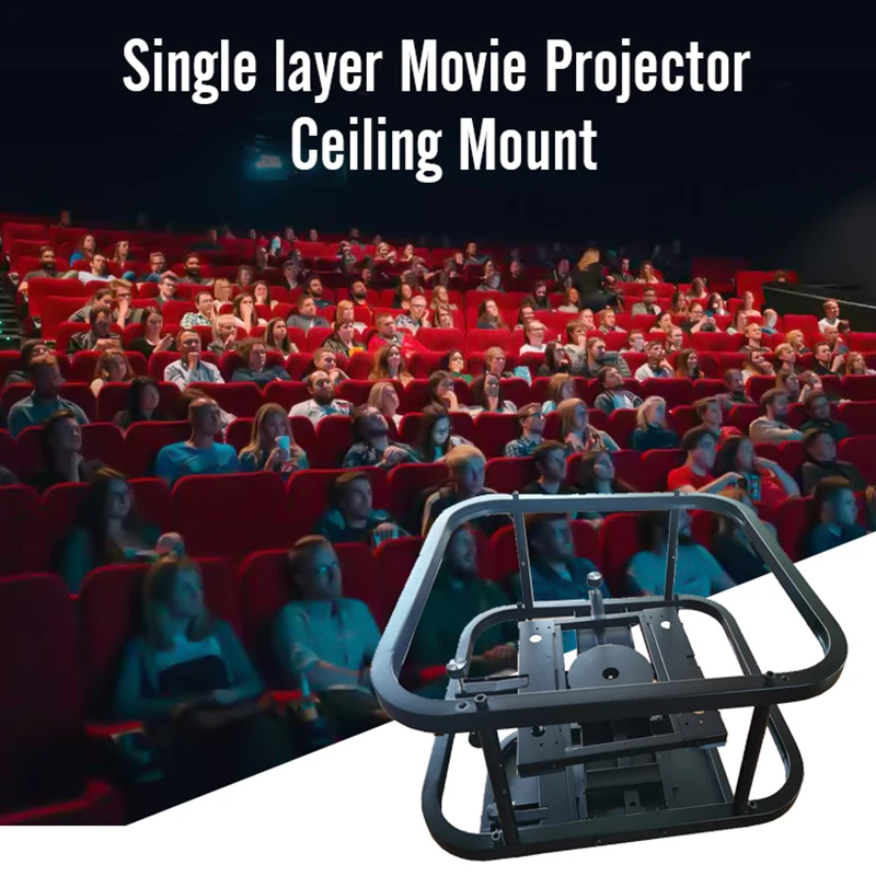 Large Load Bearing Capacity Electric Cinema Electric Ceiling Electric Projector Stand Single Layer Movie Projector Ceiling Mount