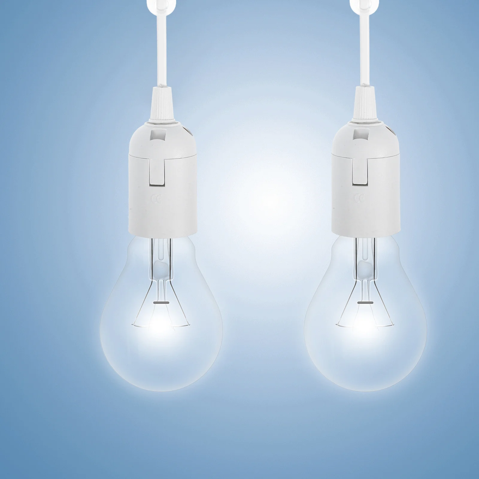 

3Pcs E27 Lamp Holder Socket Pet Material Hanging Pendant Light Fixture for Home Living Room Bedroom Kitchen Chandelier Bulb