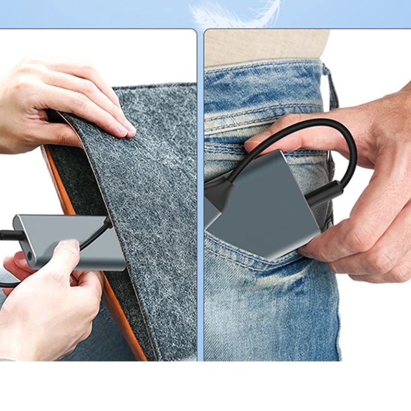 AR Glasses Charging Adapter Power Module Enjoy Uninterrupted Gaming and Movies Aluminum Alloy Shells Charging Modules