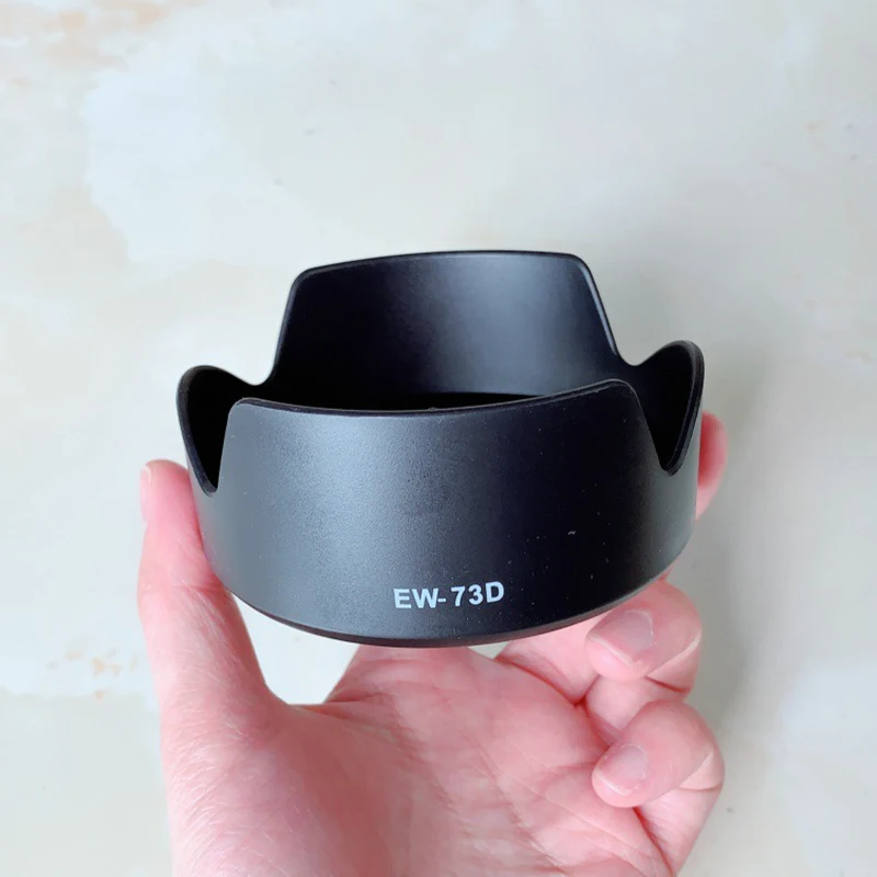 Lens Hood Replace EW-73D for Canon EF-S 18-135mm f/3.5-5.6 IS USM & RF 24-105mm F4-7.1 IS STM Camera Lens Accessory