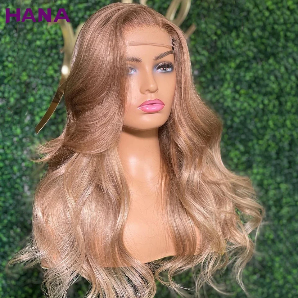 

Body Wave Human Hair Wigs For Women Ombre Brown Blonde Colored 13x6 Lace Front Wigs Pre-Plucked 200% Density 32 Inches Hair Wig