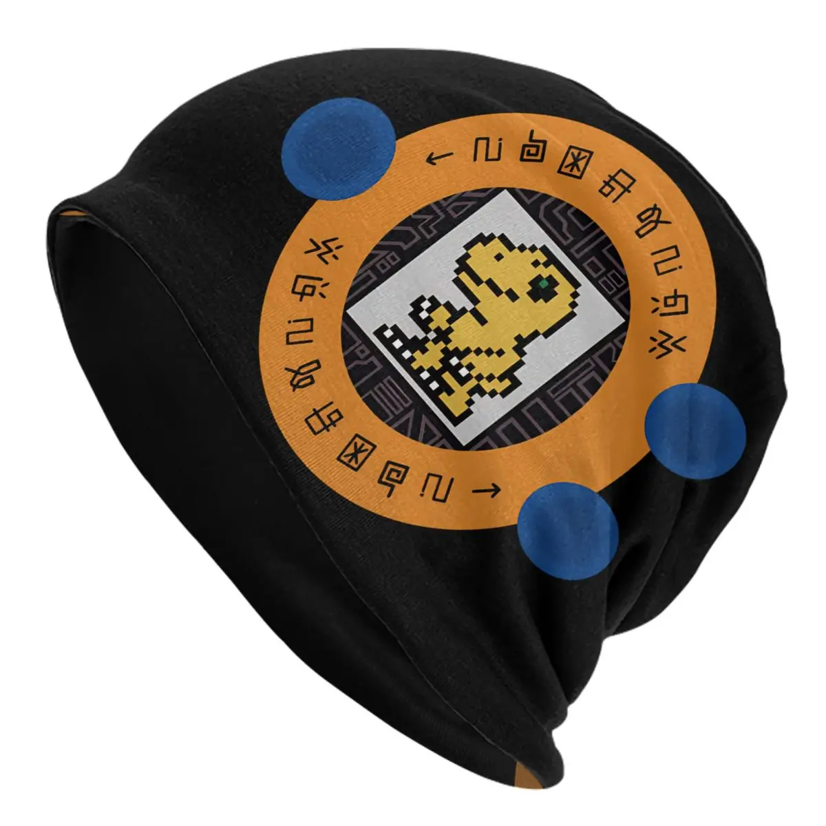 Gorro Unisex Digivice Tai naranja Digital Monster Digimon quimio trajes gorros cálidos gorro tejido regalo para cumpleaños
