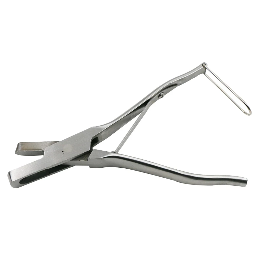 1 Pcs Pig Ear Tag Pliers Ear Clip Pig Stainless Steel U-shaped And V-shaped Equipment Farm Animal Ear Notch Numbering Tongs