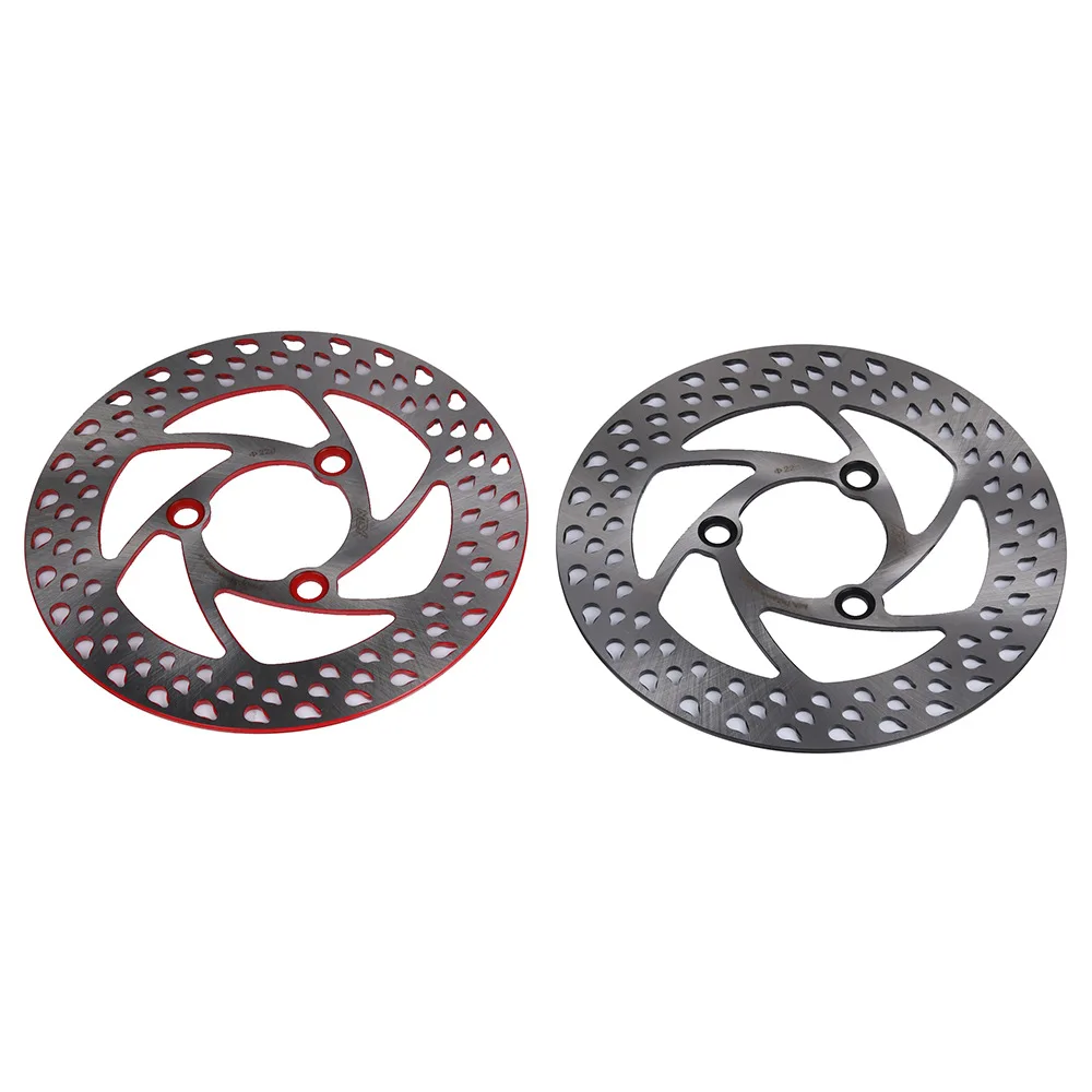 220mm Motorcycle Brake Disc Rotor Caliper Disc Steel Front Rear Wheels Adapter Bracket 3 Holes For Outdoor Electric Scooter Part