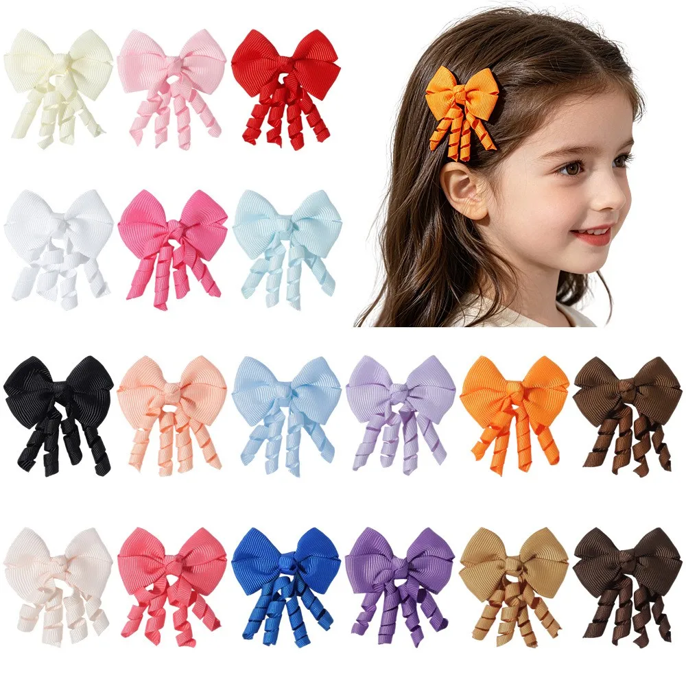 120pc Mini Tassel Bow Hair Clips 1.2