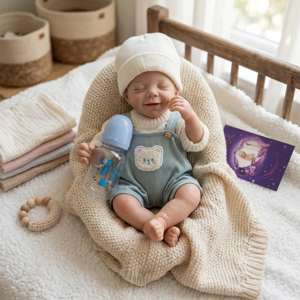 16 Inch Full Solid Silicone Reborn Doll April Realistic Newborn Baby Hand Painted Simulation Toy For Birthday Holiday Gift