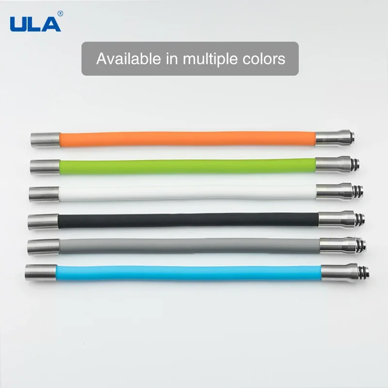 ULA Flexible Hose Silicone Tube Kitchen Faucet Accessories 360 Degree Rotate Water Tap Filter General Interface