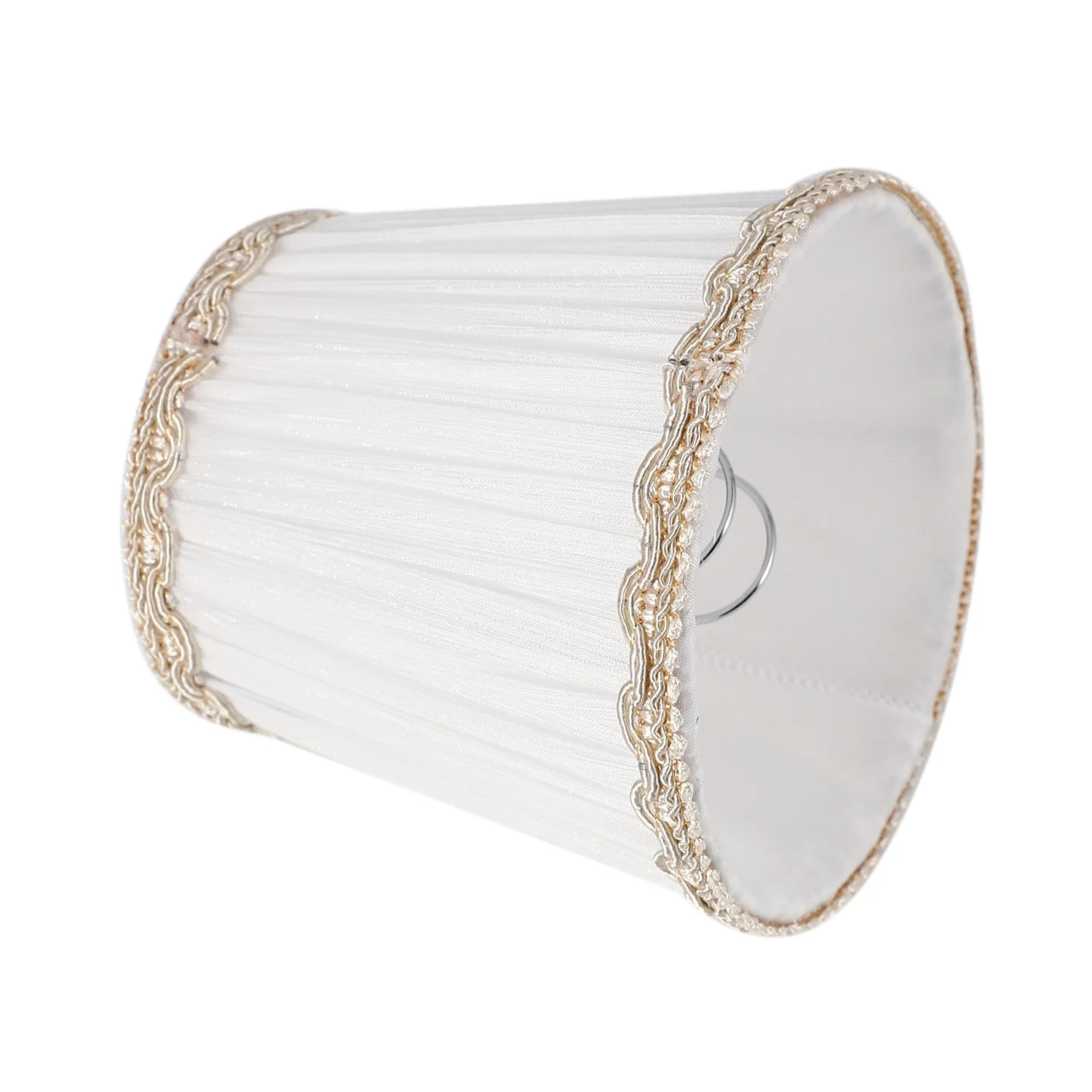 Chandelier Shades,ONLY for Candle Bulbs,Clip-On Lamp Shades,Set of 6, White