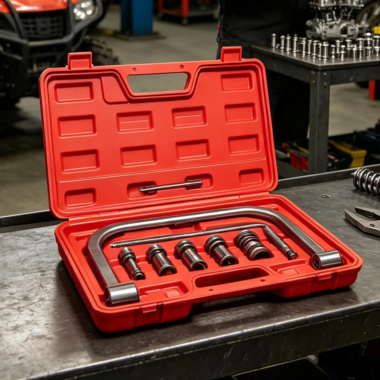 Valve Spring Removal Tool Heavy Duty Anti Slip Secure Clamping Car Engine Valve Spring Compressor Tools For Mechanics