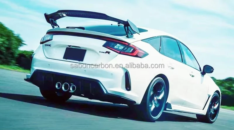 سبويلر جناح خلفي من ألياف الكربون لسيارة Honda Gen 11 FL5 Type R Civic Hatch 4 Door 2023 2024 2025 #6