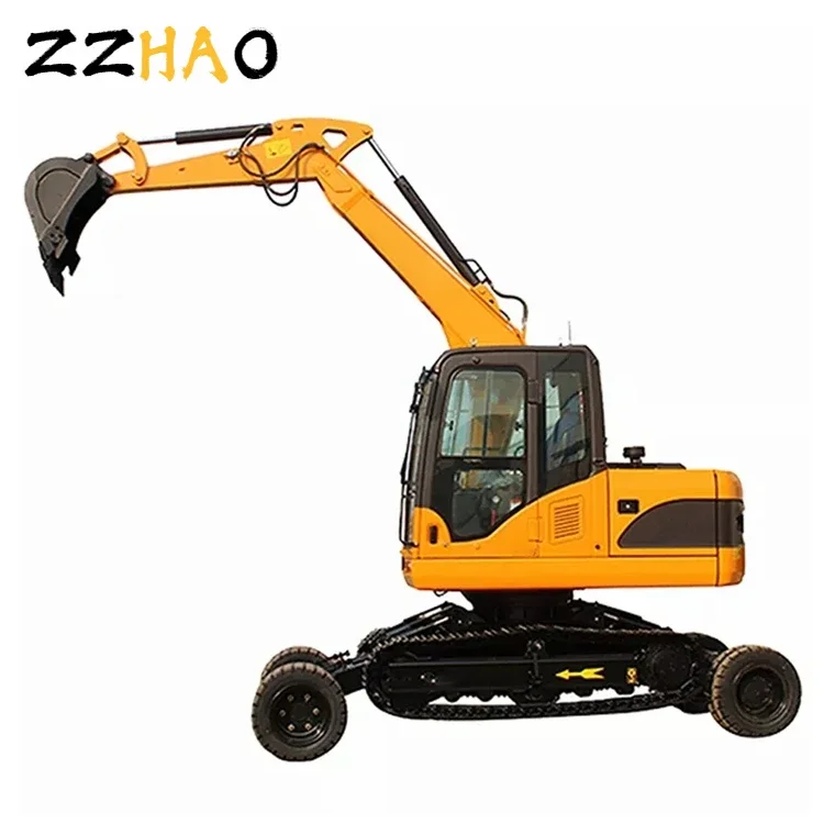 Cheap Price Mini Excavator Small Digger Wheel Excavator New Bagger for Sale