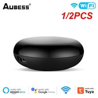 1/2PCS Aubess Tuya WiFi IR RF Bluetooth Smart Remote Control For Air Condition TV Smart Home Infrared Controller For Alexa