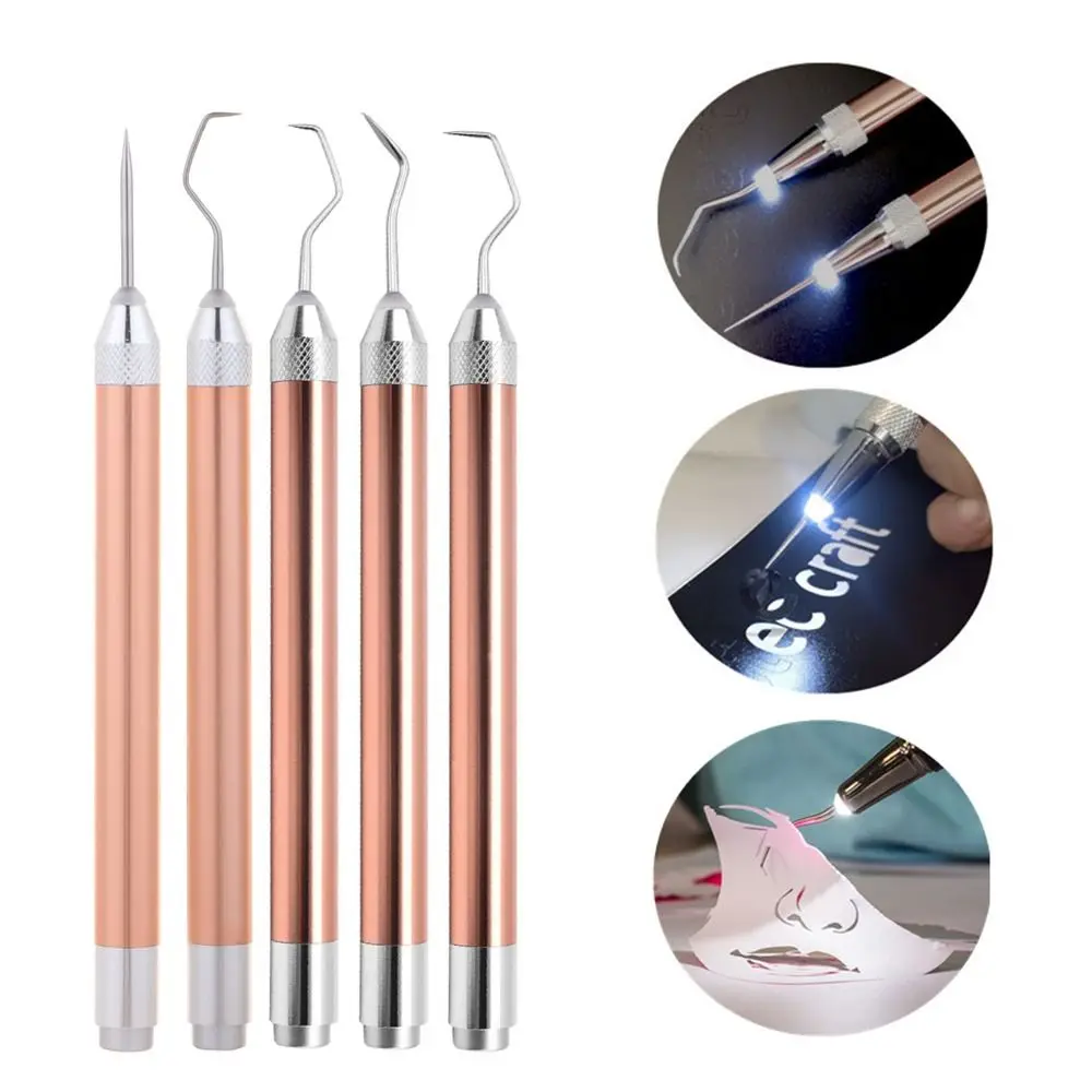 Anti-Slip DIY Carving Tool Iron-on Project Cutter Handheld Vinyl Weeding Pen With Hooks Weeding Pen Installation