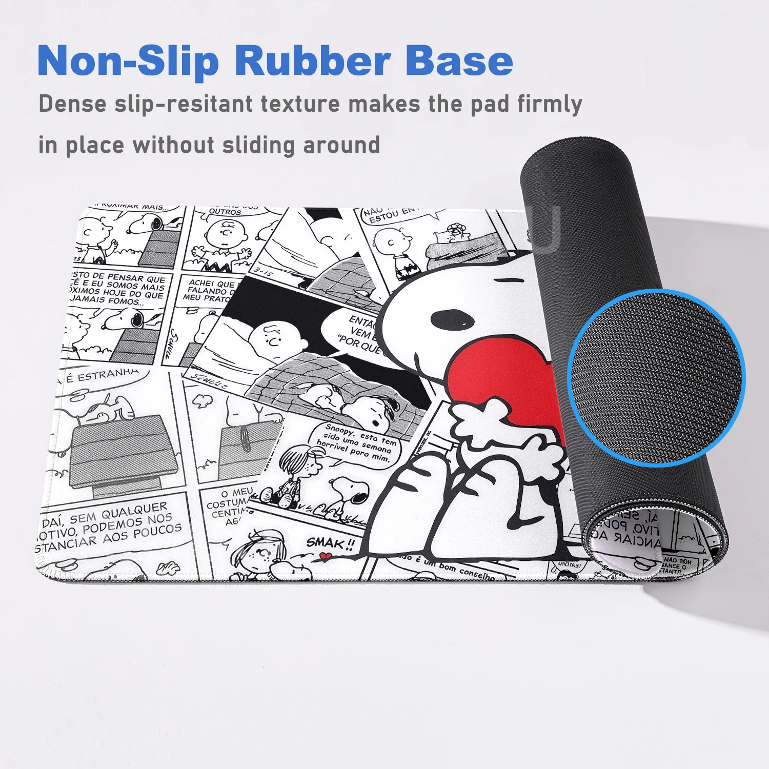 HD 40X90cm Aksesoris PC Anime S-Snoopys Mouse Pad Lucu Kartun Anjing Peanuts Gaming Alas Meja Karet Anti Selip Alas Komputer Laptop