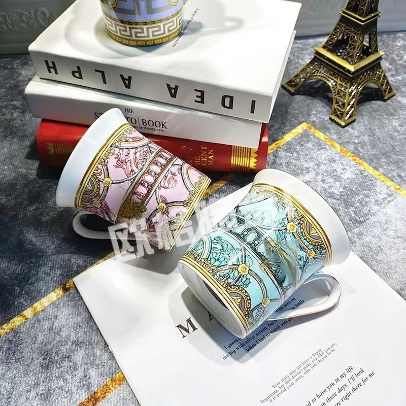 

Посуда Кофейные чашки из костяного фарфора с блюдцами Чайные чашки Идеально подходят для домашнего использования Ежедневные напитки Послеобеденный чай и кофе для гостей