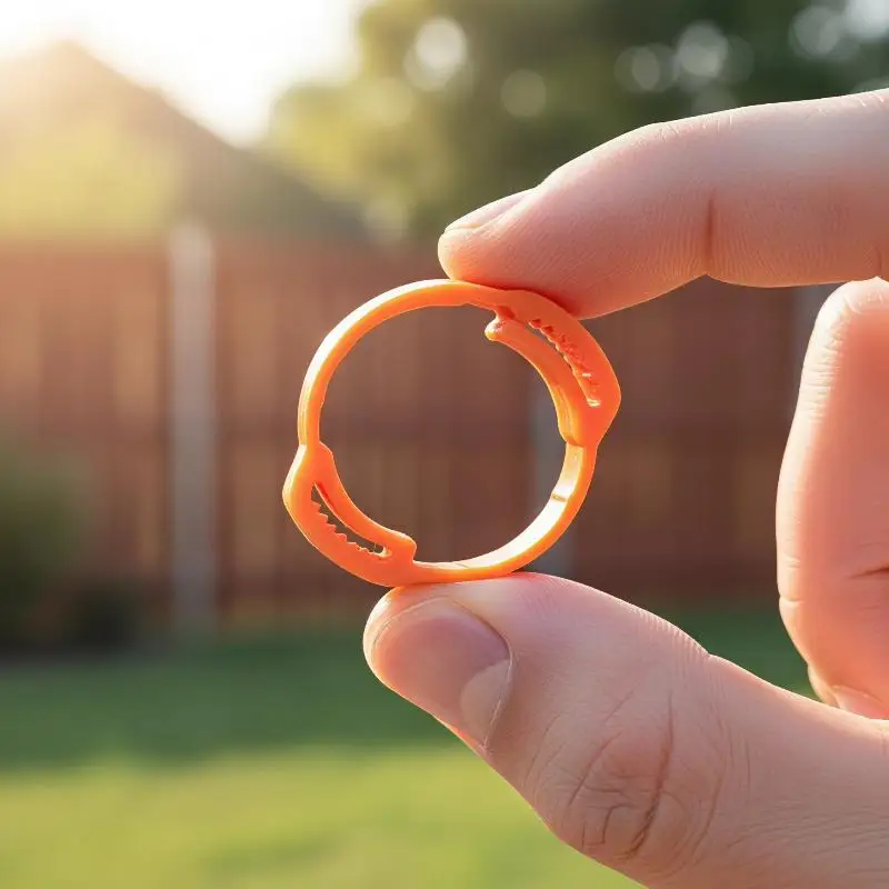 Adjustable Chicken Leg Rings 100 Pack Durable No Number Tag Buckle Poultry Identification Bands for Farm Duck Goose